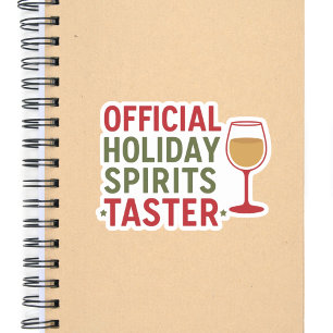 Kerst citaat grappige feeststemming proever sticker