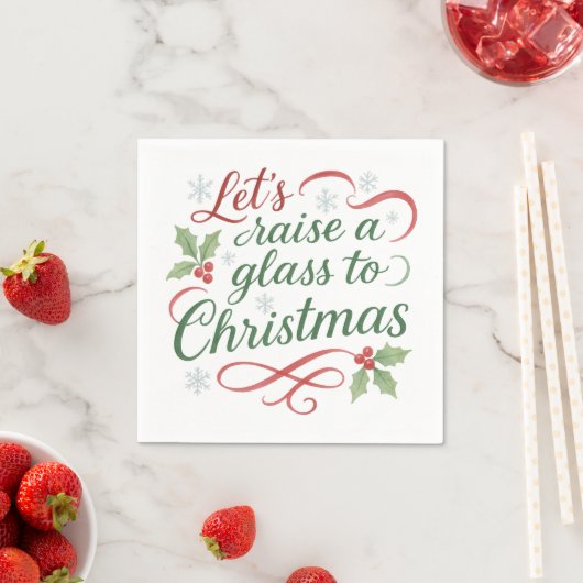 Kerst citaat Proost op kerst Servet (Insitu)