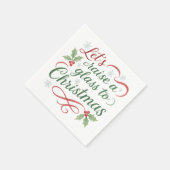Kerst citaat Proost op kerst Servet (Hoek)