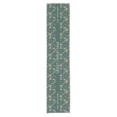 Kerst Citrus Botanische Bloemen | Monogram Korte Tafelloper (Voorkant)