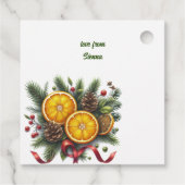 Kerst Citrus Simmer Pot Geuren Bedankjes Labels (Achterkant)