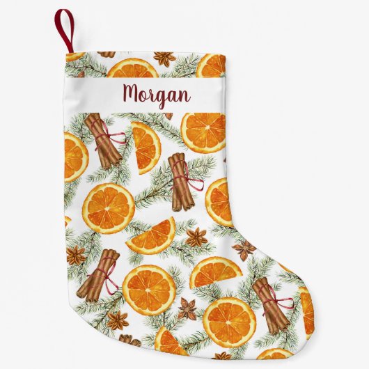 Kerst Citrus Slices Spice Kleine Kerstsok (Voorkant)