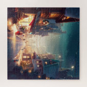 Kerst City Street (2) Legpuzzel (Horizontaal)
