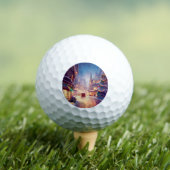 Kerst City Street (4) Golfballen (Insitu Shirt)