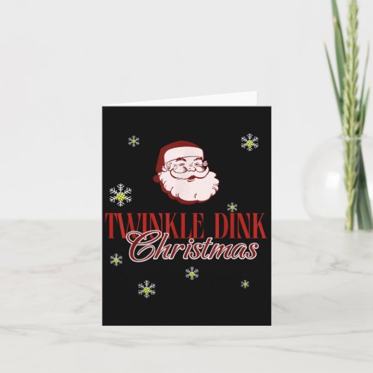 Kerst Ckleball Twinkle Dink  Santa Ckle Kaart (Voorkant)