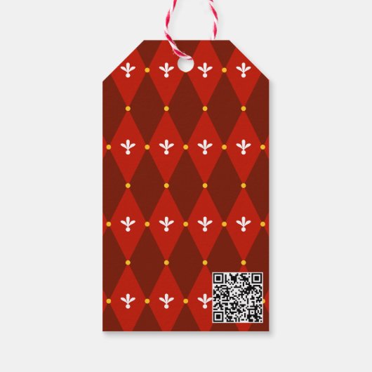 Kerst Classic Notenkraker Gift Label Cadeaulabel (Achterkant)