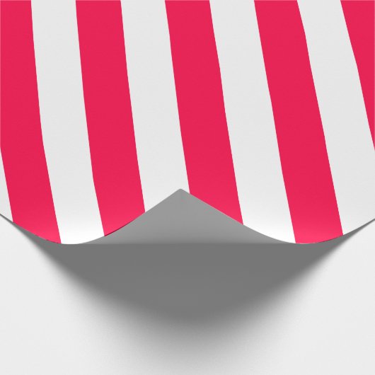 Kerst Classic Sjabloon Rood Wit Cadeaupapier (Hoek)