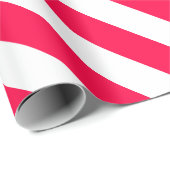 Kerst Classic Stijl Sjabloon Rood Wit Gestreept Cadeaupapier (Rol Hoek)