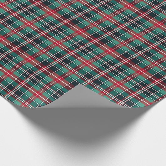 Kerst Classic Vakantie Eenvoudig inpakpapier (Hoek)