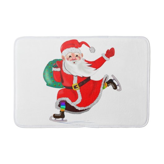 Kerst Claus Cadeaubadmat -  Badmat (Voorkant)