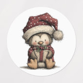 Kerst Clipart Collectie | Teddibeer Labels (Design 2)