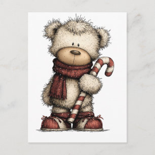 Kerst Clipart Collectie Teddydier Briefkaart