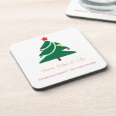 Kerst Coaster Bier Onderzetter (Linkerzijde)