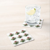 KERST COASTER GAAT MISTLETOE TOT HET EIND KARTONNEN ONDERZETTERS (Insitu)