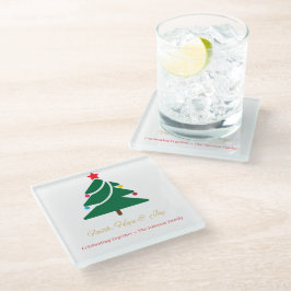 Kerst Coaster Glazen Onderzetter
