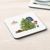 Kerst Coasters Bier Onderzetter (Linkerzijde)
