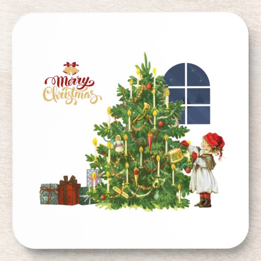 Kerst Coasters Bier Onderzetter (Voorkant)