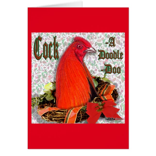 Kerst Cockadoedledoo (Voorkant)