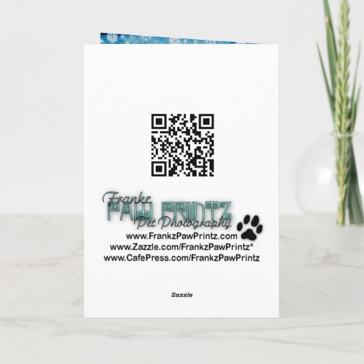 Kerst - Cockapoo - Bella Feestdagen Kaart (Achterkant)