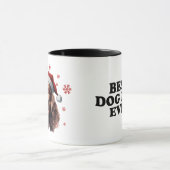 Kerst Cocker Spaniel Hond Gepersonaliseerd Mok (Midden)