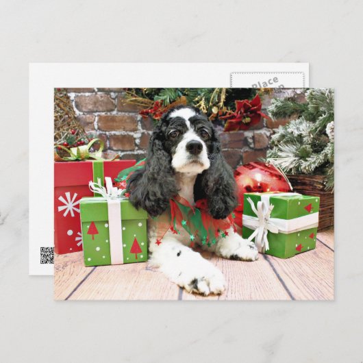 Kerst - Cocker Spaniel - Laci Feestdagenkaart (Voorkant / Achterkant)
