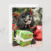Kerst - Cocker Spaniel - Marshall Feestdagenkaart (Voorkant / Achterkant)