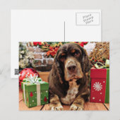 Kerst - Cocker Spaniel - Remmy Feestdagenkaart (Voorkant / Achterkant)