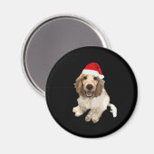 Kerst Cocker Spaniel (Wit) Essential T-shirt Magneet (Voorkant / Achterkant)