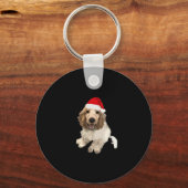 Kerst Cocker Spaniel (Wit) Essential T-shirt Sleutelhanger (Voorkant)