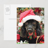 Kerst - Cocker Spaniel X - Peper Feestdagenkaart (Voorkant / Achterkant)