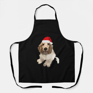 Kerst Cockerspaniël (Wit) Essentiële T-shirt Schort