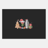 Kerst Cocktail Espresso Martini Drink Feest Inpakpapier Vel (Voorkant)