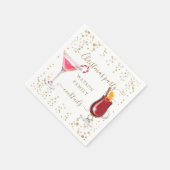 Kerst cocktail party glitter monogram servet (Hoek)