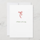 Kerst Cocktail Party grillige uitnodiging (Achterkant)