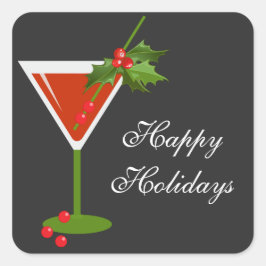 Kerst Cocktail Party Sticker