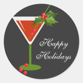 Kerst Cocktail Party Sticker