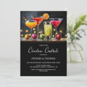 Kerst Cocktailparty Kaart (Staand voorkant)
