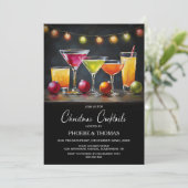 Kerst Cocktailparty Kaart (Staand voorkant)