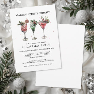 Kerst Cocktailparty Stralend Kaart