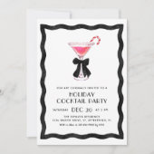 Kerst Cocktailparty Uitnodiging (Voorkant)