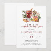 Kerst Cocktailparty Vakantie Uitnodiging (Voorkant / Achterkant)