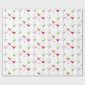 Kerst Cocktails Variant Cadeaupapier (Vlak)