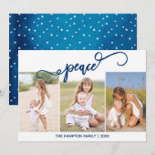 Kerst Collage Kerstkaart met vredesthema (Voorkant / Achterkant)