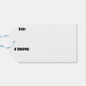 Kerst Collage met Bloemen Gift Label Cadeaulabel (Achterkant Horizontaal)