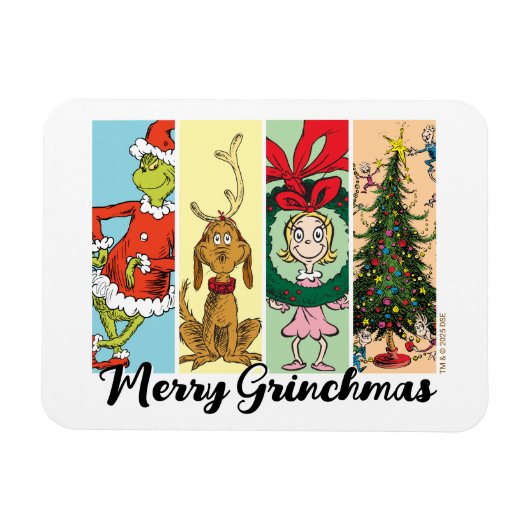 Kerst Collage met de Grinch Magneet (Horizontaal)