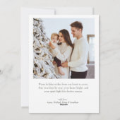 Kerst Collage met Festive Script Feestdagenkaart (Achterkant)