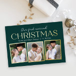 Kerst Collage REAL FOLIE Vakantie Fotokaart Folie Feestdagenkaart<br><div class="desc">Viel de afstuderen in je leven in stijl! Ontworpen door: Berry Berry Sweet (www.berryberrysweet.com) Bezoek onze website voor moderne en stijlvolle uitnodigingen,  aankondigingen en persoonlijke cadeaus.</div>