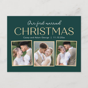 Kerst Collage Vakantie Foto Kaart Ansichtkaart