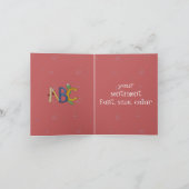 Kerst Collectie Beste Leraar Wenskaart Feestdagen Kaart (Binnen)