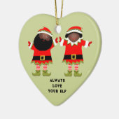 Kerst Collectie Koppel Keramisch Ornament (Links)